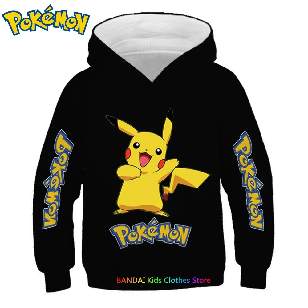Pokemon Hanorac Pentru Copii Boys Haine Fete Haine Copii Jachete Pikachu Pulover Pulovere Bluze Hanorace Sportwear - 4