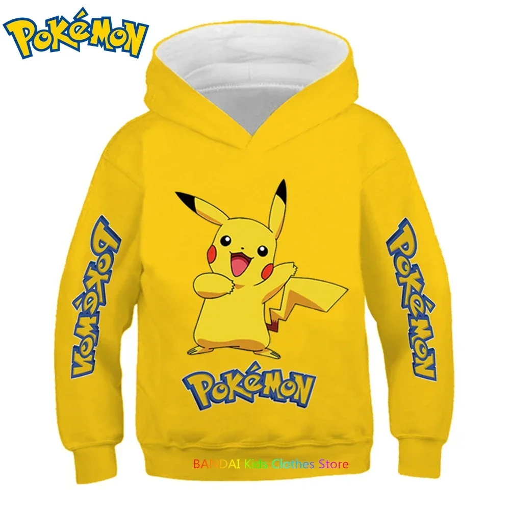 Pokemon Hanorac Pentru Copii Boys Haine Fete Haine Copii Jachete Pikachu Pulover Pulovere Bluze Hanorace Sportwear - 5