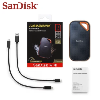 SanDisk E81 Extern ssd NVME Hard Disk Extreme PRO Portable SSD 4TB 2TB 1TB 2000MB/s USB 3.2 Gen 2x2 Tip-A/C PS5
