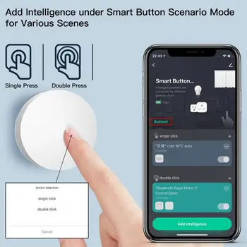 Tuya Zig-Bee Smart Scena Întrerupător: Telecomanda Wireless Pentru Multi-Scena Smartphone App Inteligent Automatizari