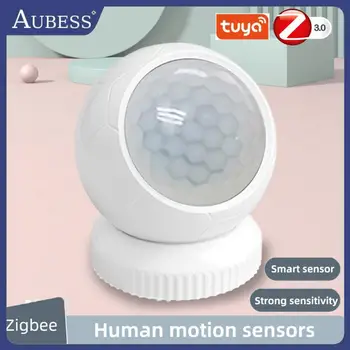 Tuya Zigbee Umane Senzor de Mișcare Detector de 360° Complet Unghi de Detectare Inteligent Hidraulic Împinge Mobile APP de Control de Securitate de Protecție