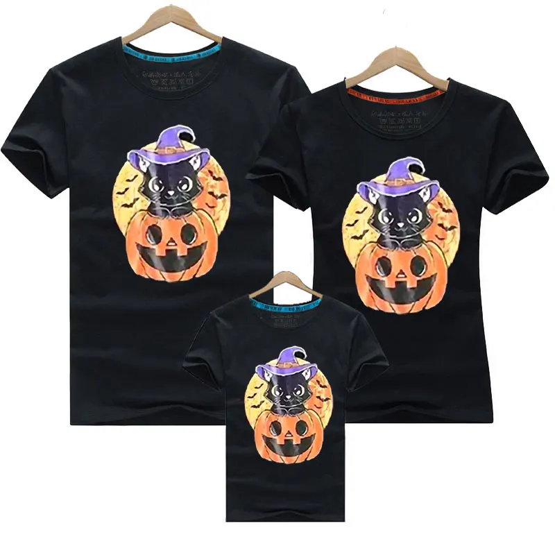Uite de familie Adulți Copii T-shirt Mama Fiica Haine de Halloween Fete Băiat Tata Mama T-shirt de Halloween Familie de Potrivire T-shirt - 5