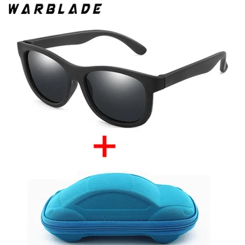 WarBlade Moda ochelari de Soare pentru Copii TR90 Boy Fata de Copii Polarizat Ochelari de Soare Silicon de Siguranță pentru Copii Sugari Nuante UV400 Ochelari
